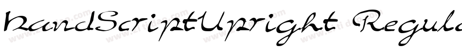 HandScriptUpright Regular字体转换